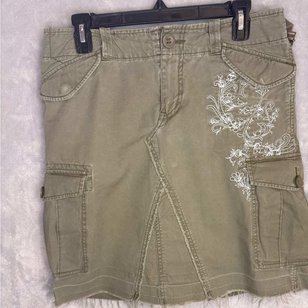 GAP Olive Cargo Skirt